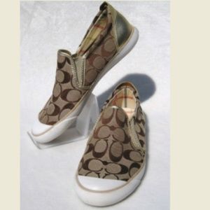 SOLD Coach Sneakers Beale Signature Slip On 7.5M